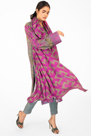 Alkaram FW-10-22-Grey Winter Collection 2022 Online Shopping